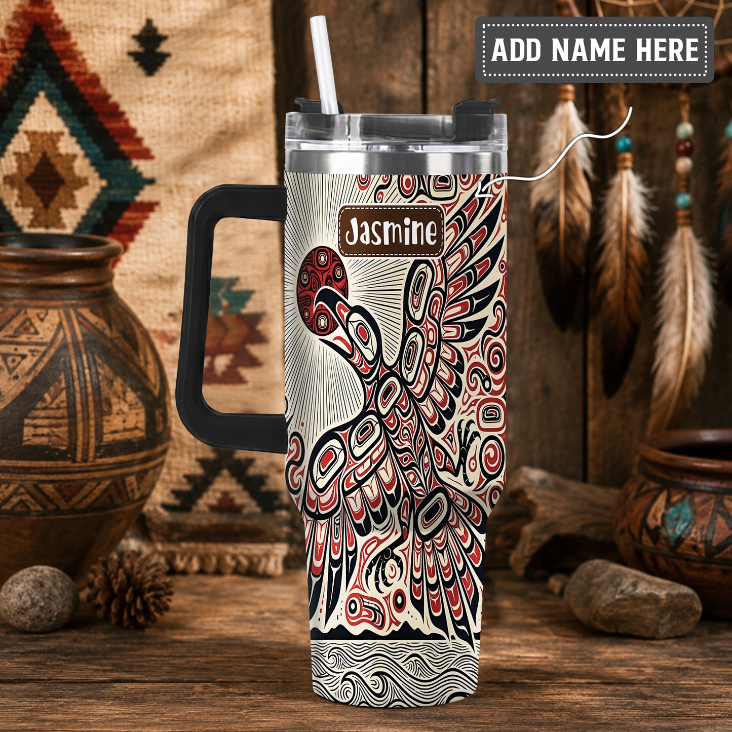 Eagle Sun Flight Personalized Tumbler