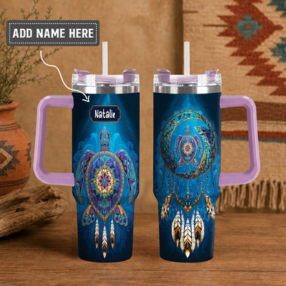 Turtle Dreamcatcher Harmony Personalized Tumbler