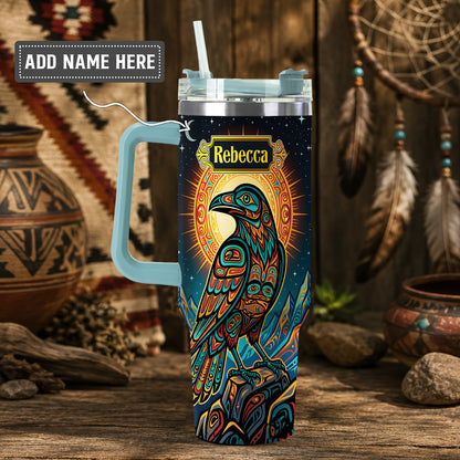 Celestial Raven Legacy Personalized Tumbler