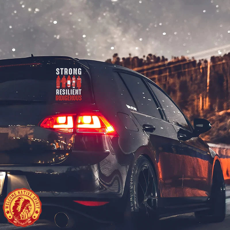 Strong Resilient Indigenous Car Decal