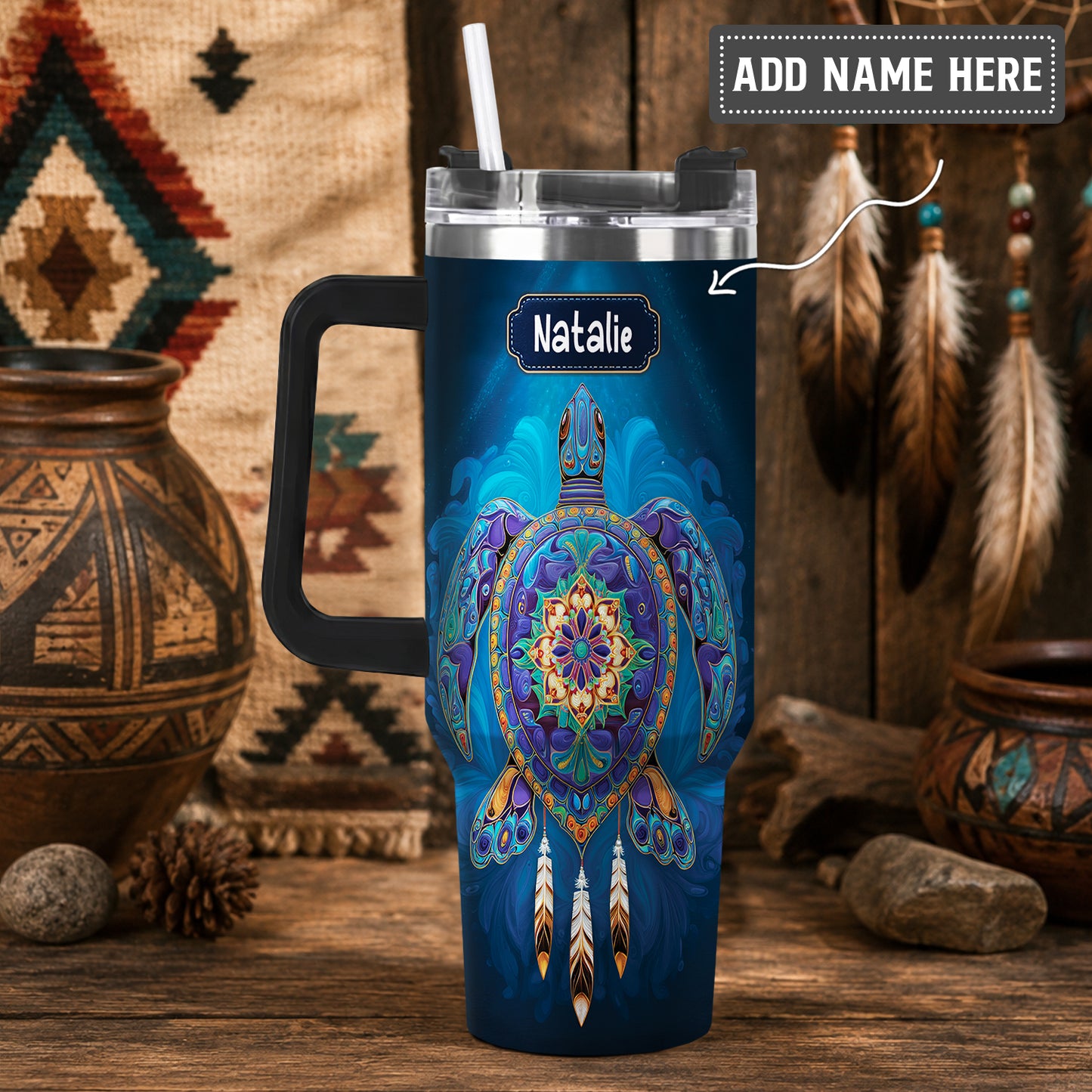 Celestial Turtle Spirit Personalized Tumbler