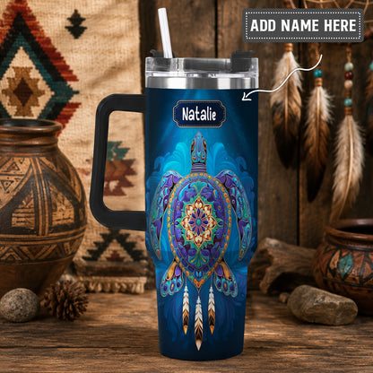 Celestial Turtle Spirit Personalized Tumbler
