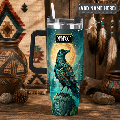 Raven’s Echo of Eternity Personalized Tumbler