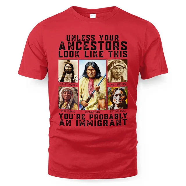 Unless your ancestors look like this you're probably an immigrant