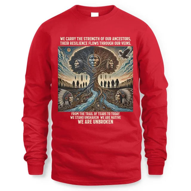 WE CARRY THE STRENGTH OF OUR ANCESTURS