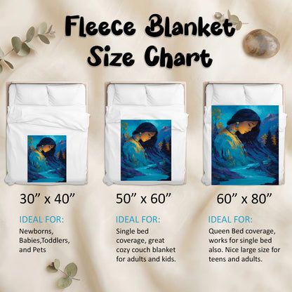 Turquoise Woman Grace Personalized Premium Blanket