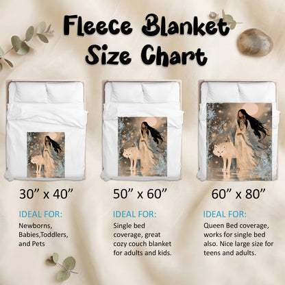 Silver Frost Woman Personalized Premium Blanket