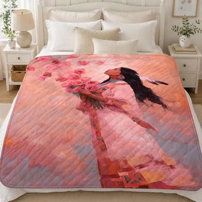 Rose Woman Elegance Personalized Premium Blanket