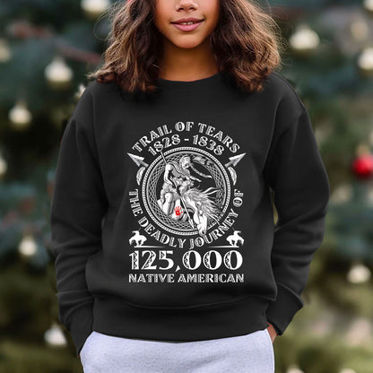 Trail Of Tears The Deadly Journey 125000 Native American T-Shirt