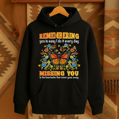 REMEMBERING you is easy I do it every day MISSING YOU is the heartache that never goes away