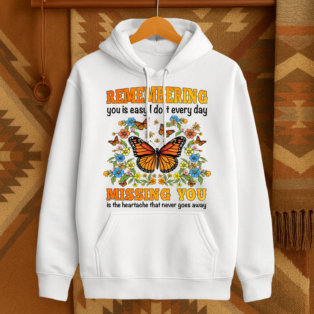 REMEMBERING you is easy I do it every day MISSING YOU is the heartache that never goes away