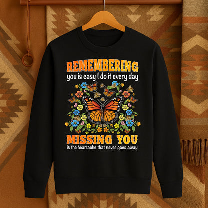 REMEMBERING you is easy I do it every day MISSING YOU is the heartache that never goes away