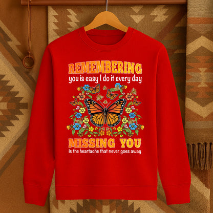 REMEMBERING you is easy I do it every day MISSING YOU is the heartache that never goes away