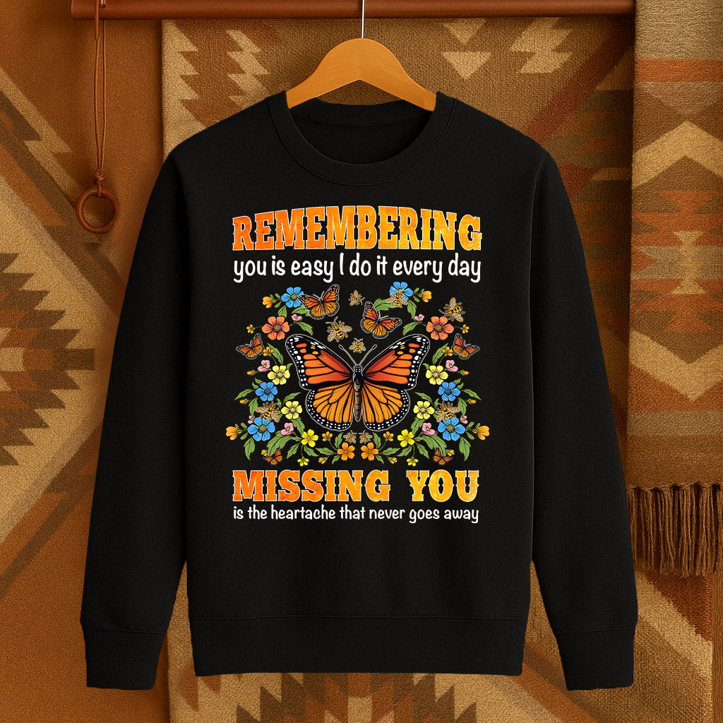 REMEMBERING you is easy I do it every day MISSING YOU is the heartache that never goes away