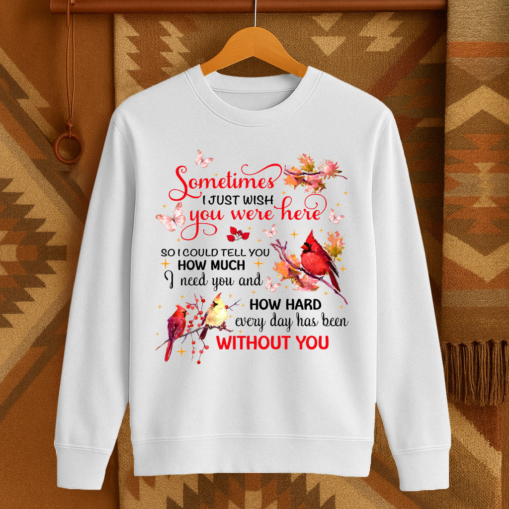 Sometimes I JUST WISH you were here. SO I COULD TELL YOU HOW MUCH I need you and HOW HARD every day has been WITHOUT WOU