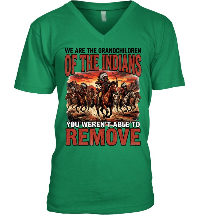 WE ARE THE GRANDCHILDREN OF THE INDIANS YOU WEREN'T ABLE TO REMOVE