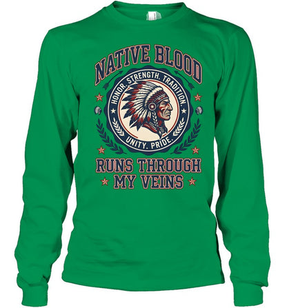 NATIVE BLOOD RUNS THROUGH MY VEINS