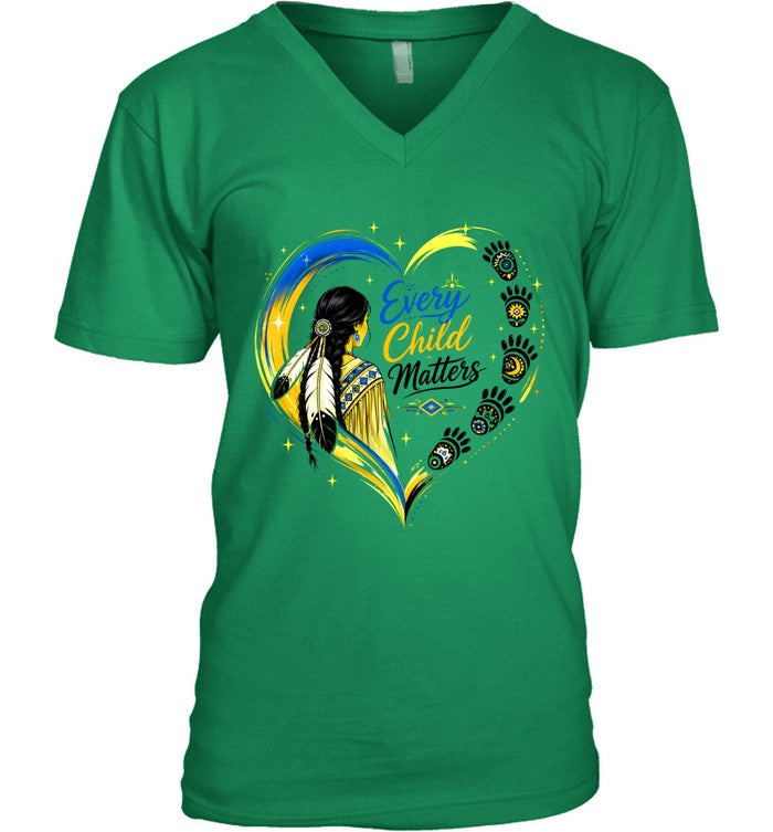 Native Heritage Feather Heart T-Shirt