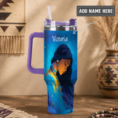 Turquoise Woman Grace Personalized Tumbler