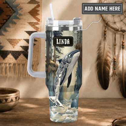 Orca Ocean Legacy Personalized Tumbler