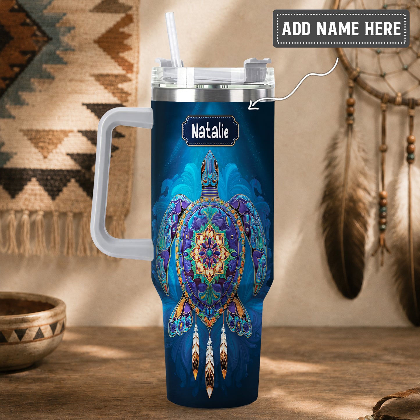 Celestial Turtle Spirit Personalized Tumbler