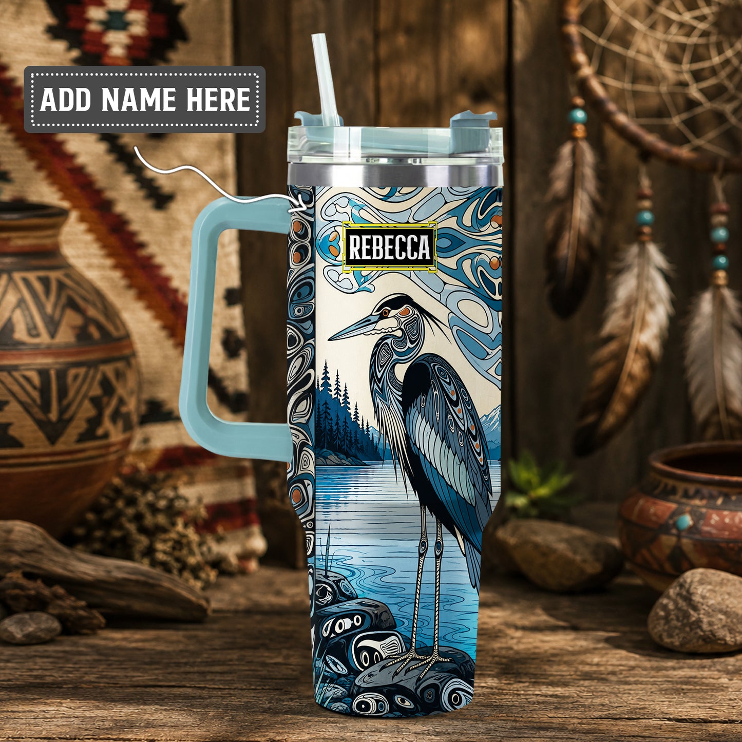 Crimson Orca Passage Personalized Tumbler