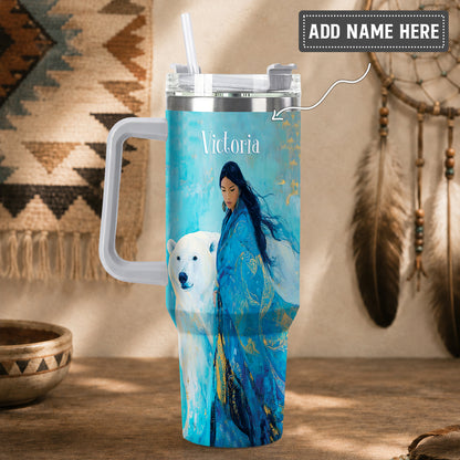 Arctic Woman Grace Personalized Tumbler