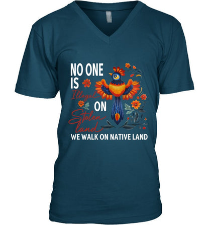 NO ONE IS ON WE WALK ON NATIVE LAND