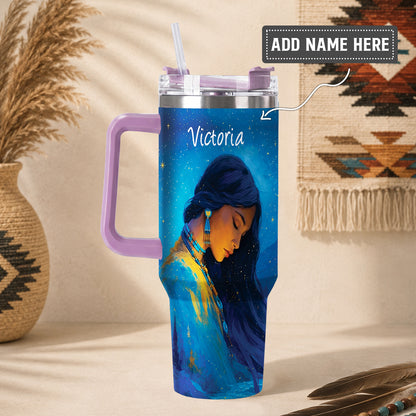 Turquoise Woman Grace Personalized Tumbler
