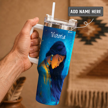 Turquoise Woman Grace Personalized Tumbler