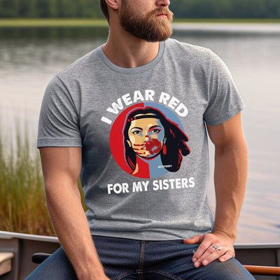 MMIW I Wear Red For My Sisters Red Hand Indigenous Women Unisex T-Shirt/Hoodie/Sweatshirt