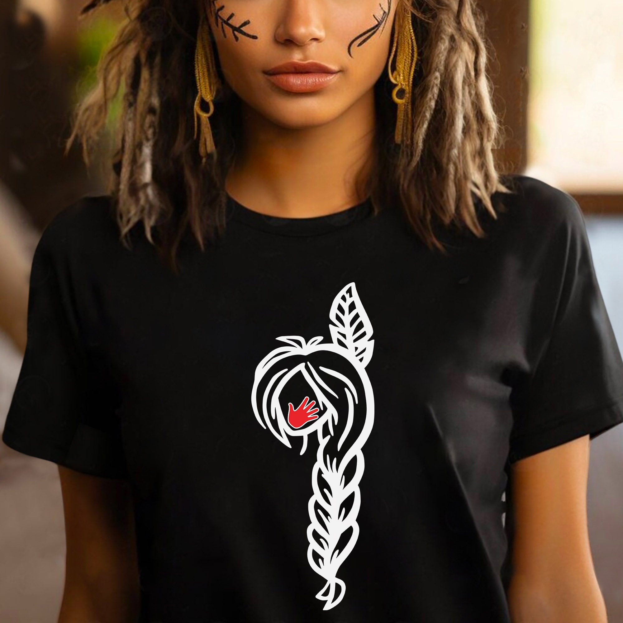 MMIW American Native Black Hair Indigenous Unisex Hoodie/Sweatshirt/T-Shirt