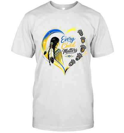 Native Heritage Feather Heart T-Shirt