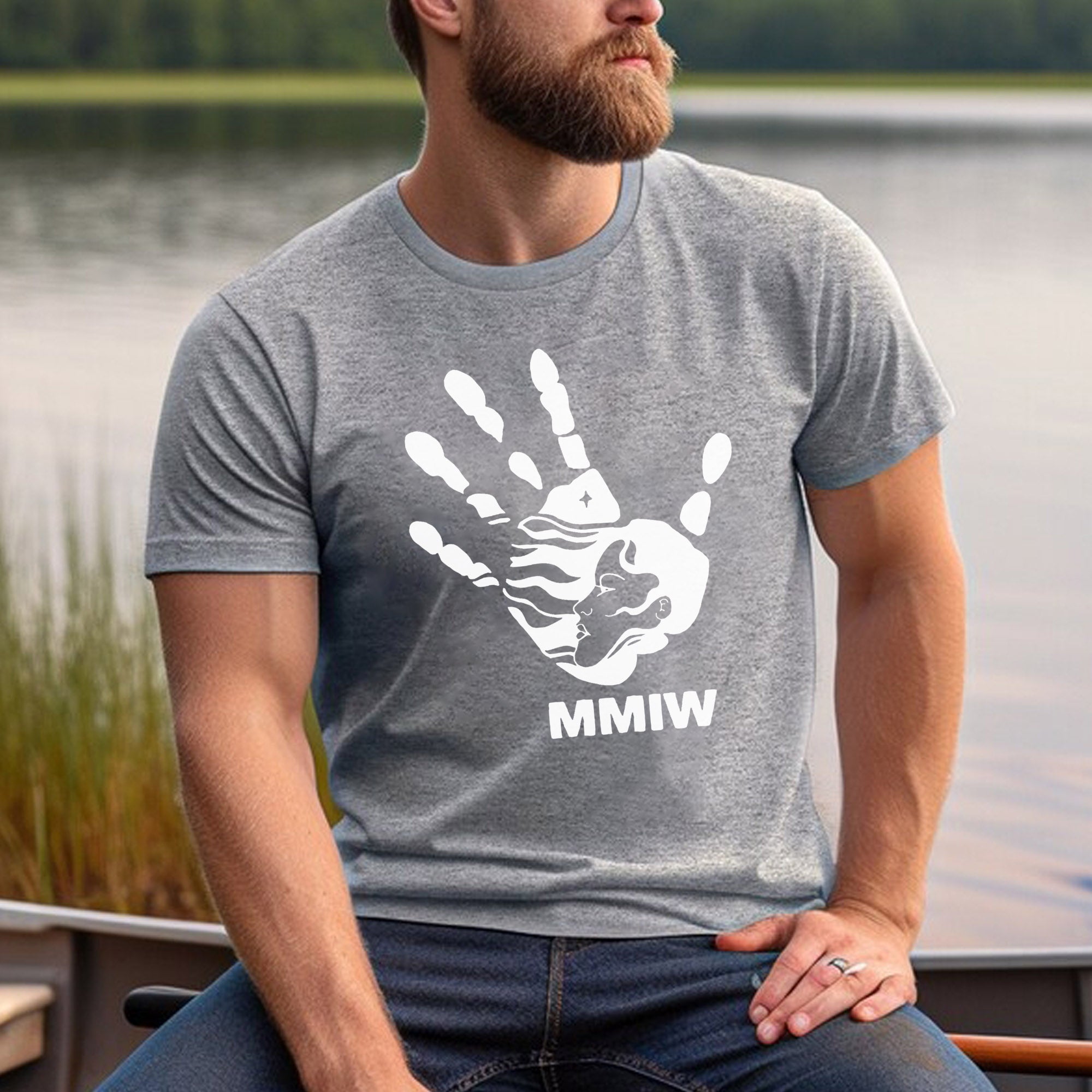 MMIW I Wear Red , No More Stolen Sisters Sweat Shirts White Hand 007