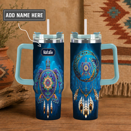 Turtle Dreamcatcher Harmony Personalized Tumbler