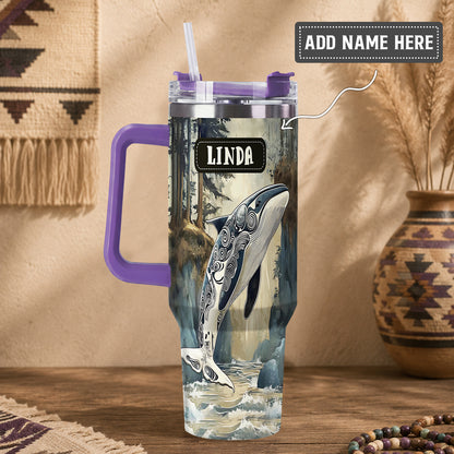 Orca Ocean Legacy Personalized Tumbler