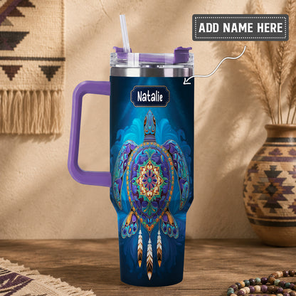 Celestial Turtle Spirit Personalized Tumbler