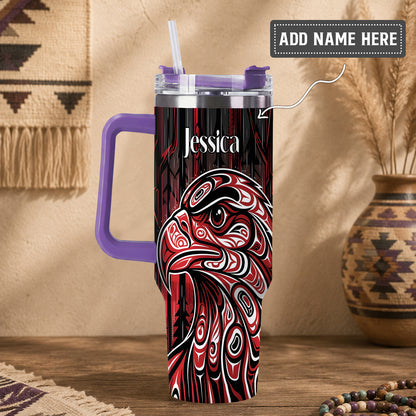 Red Eagle Guardian Personalized Tumbler
