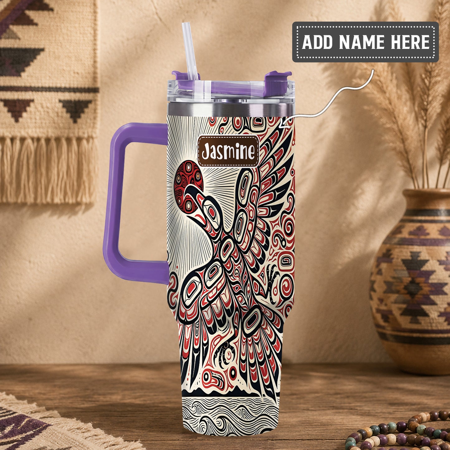 Eagle Sun Flight Personalized Tumbler