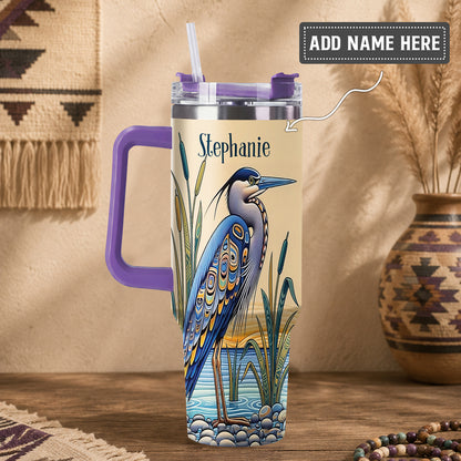 Spirit of the Heron Personalized Tumbler