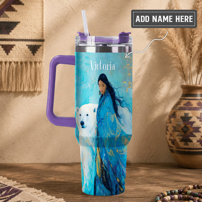 Arctic Woman Grace Personalized Tumbler