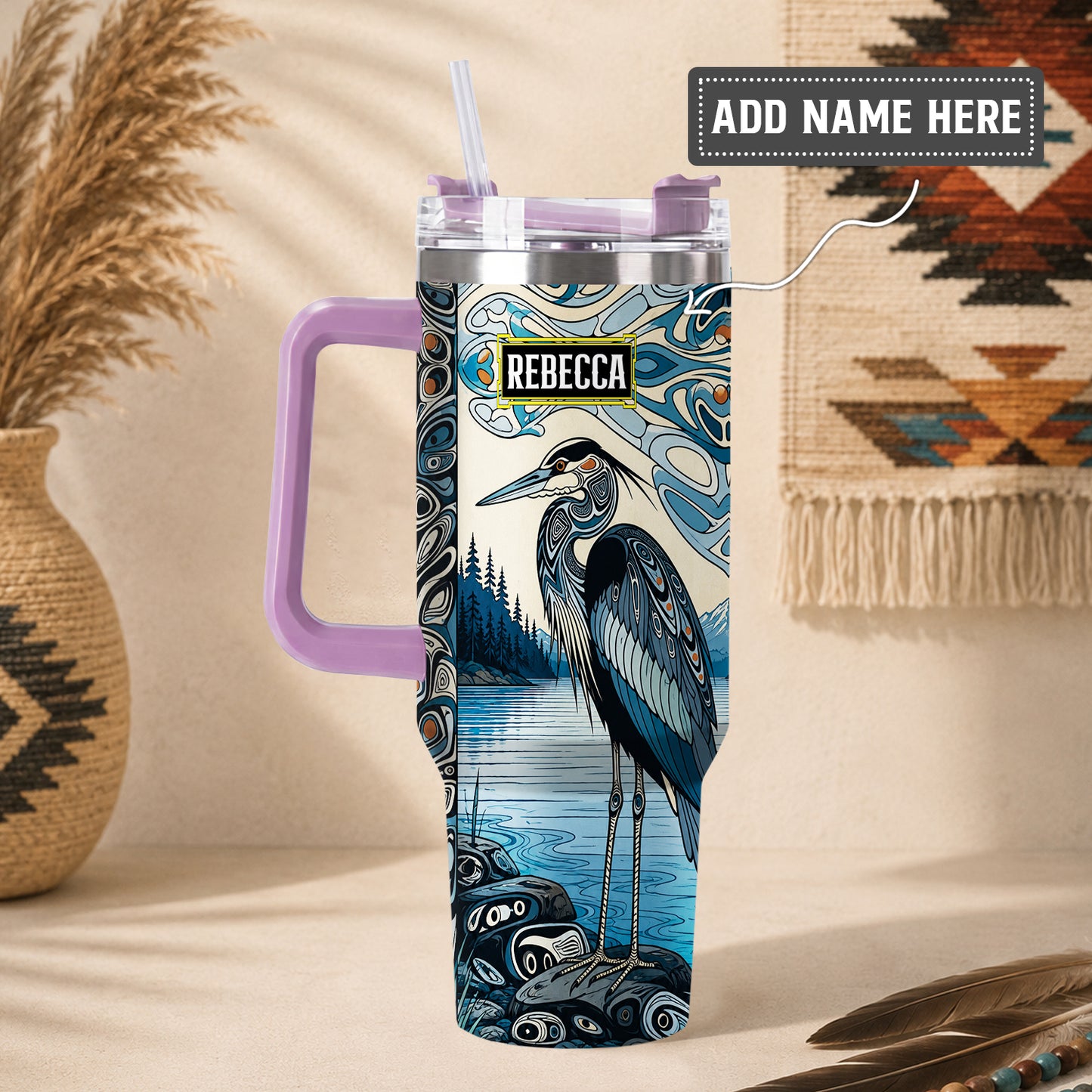 Crimson Orca Passage Personalized Tumbler