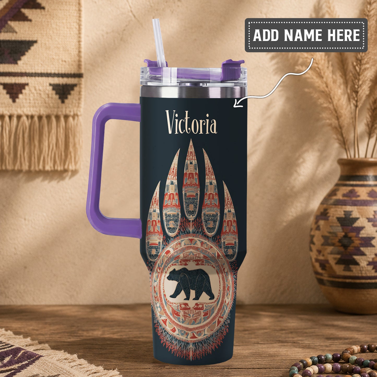 Bear Paw Guardian Personalized Tumbler