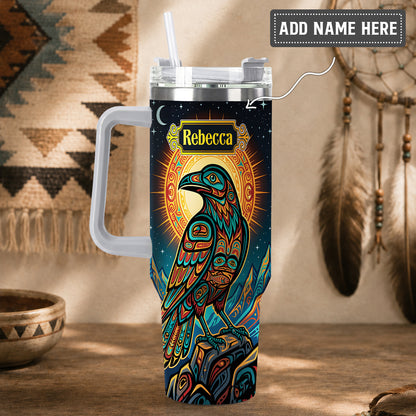 Celestial Raven Legacy Personalized Tumbler