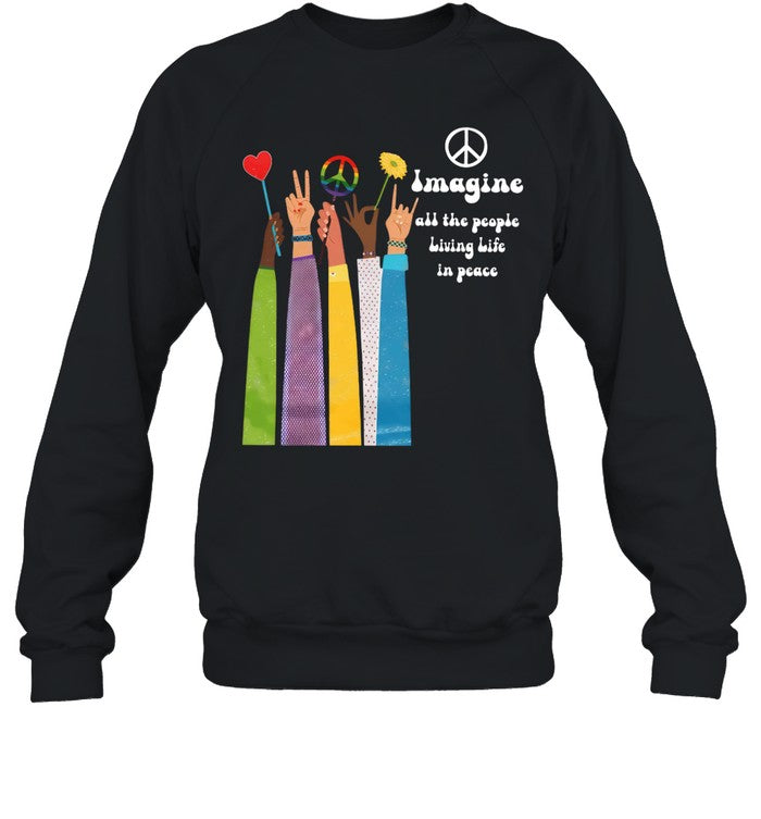 Imagine all the people Living Life in peace