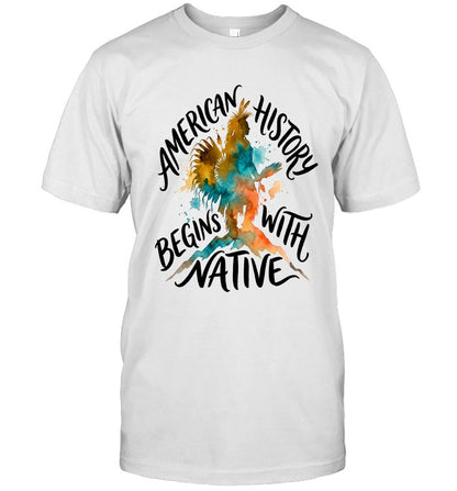 AMERICAN HISTORY BEGINS WITH NATIVE