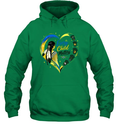 Native Heritage Feather Heart T-Shirt