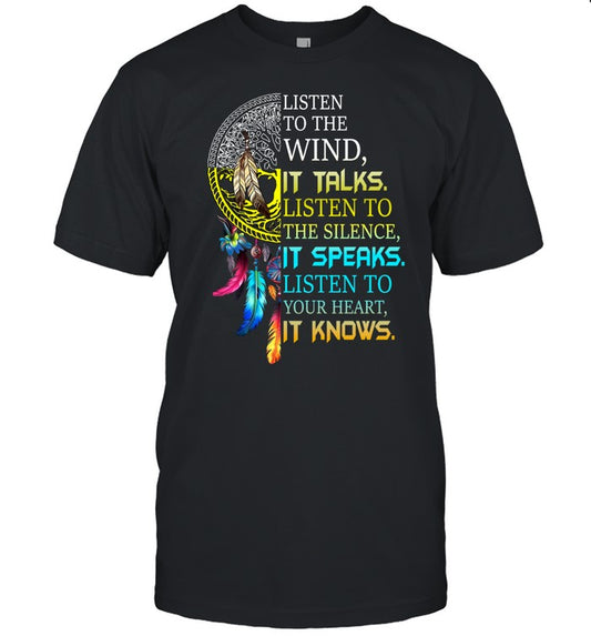 LISTEN TO THE WIND, IT TALKS. LISTEN TO THE SILENCE, IT SPEAKS. LISTEN TO YOUR HEART, IT KNOWS.