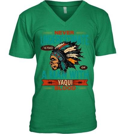 NEVER UNDERESTIMATE A MAN WITH YAQUI BLOOD