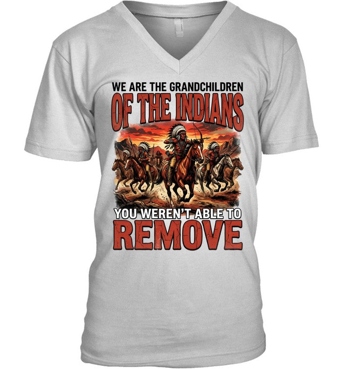 WE ARE THE GRANDCHILDREN OF THE INDIANS YOU WEREN'T ABLE TO REMOVE
